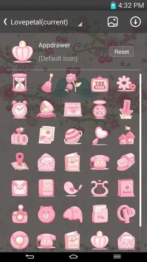 Love Petal GO Launcher Theme 2 تصوير الشاشة