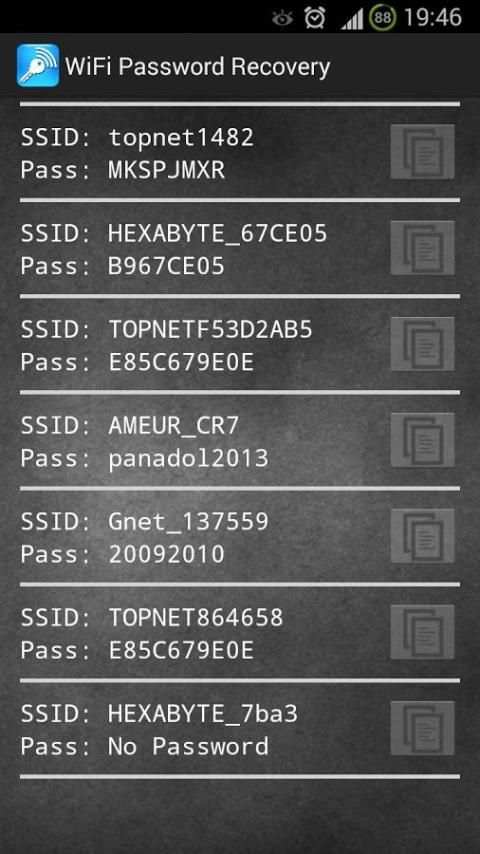 Wifi Password Recovery (ROOT) screenshot 4