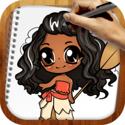 Draw Moana icon