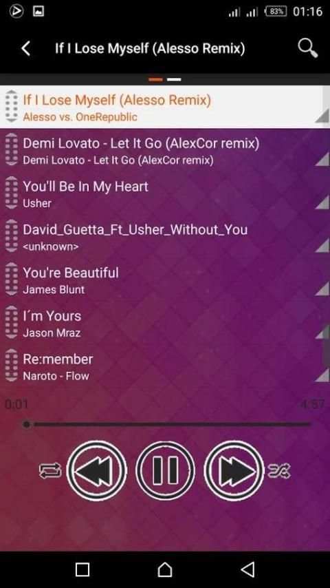 Music Player 2018 1 تصوير الشاشة