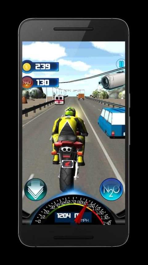 Traffic New Bike Rider Game 3 تصوير الشاشة