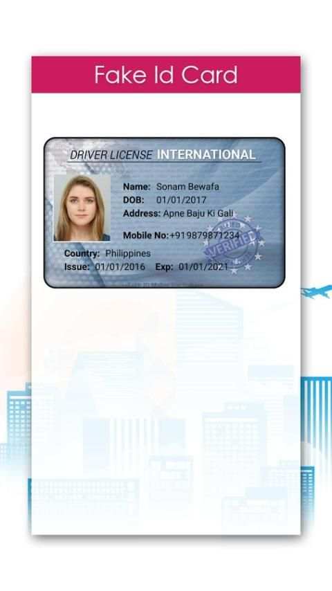 Fake ID Card Maker 2 تصوير الشاشة