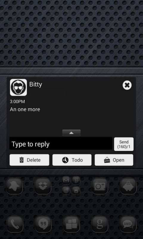 Go SMS Pro Themes: Contrastual screenshot 1