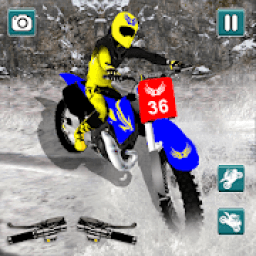 ikon Snow Bike Motocross Racing - Mountain Driving