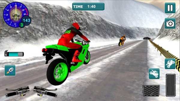 Snow Bike Motocross Racing - Mountain Driving स्क्रीनशॉट 7