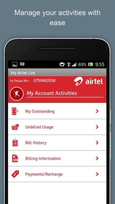 My Airtel Lite 12 تصوير الشاشة
