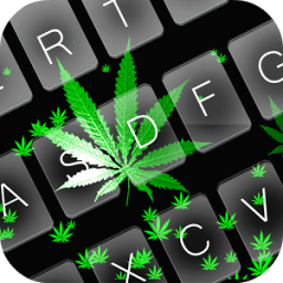 Falling Weed Keyboard Theme आइकन