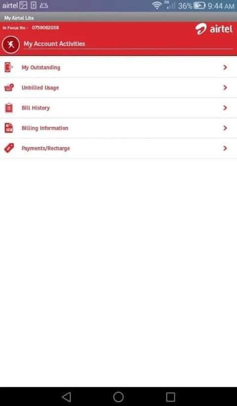 My Airtel Lite screenshot 5