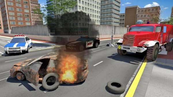 Fire Truck Simulator 2019 स्क्रीनशॉट 6