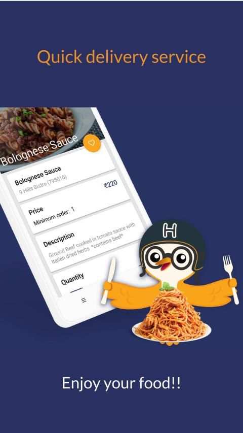 Hummingbird Food Delivery - Food Ordering App screenshot 1