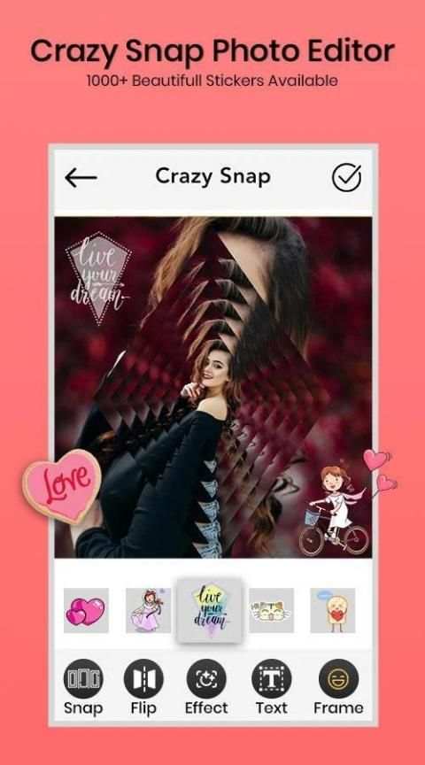 Crazy Snap Photo Editor - Photo Editor Pro स्क्रीनशॉट 1