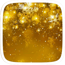 गोल्ड क्रिसमस हार्ट थीम आइकन