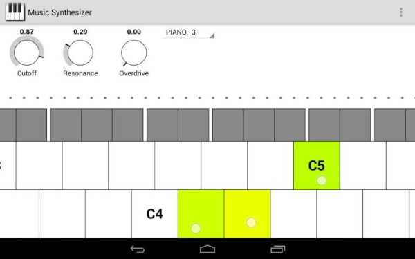 Music Synthesizer for Android 1 تصوير الشاشة