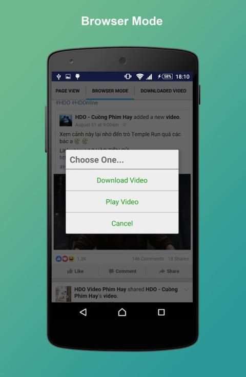 Save Videos From Facebook स्क्रीनशॉट 2