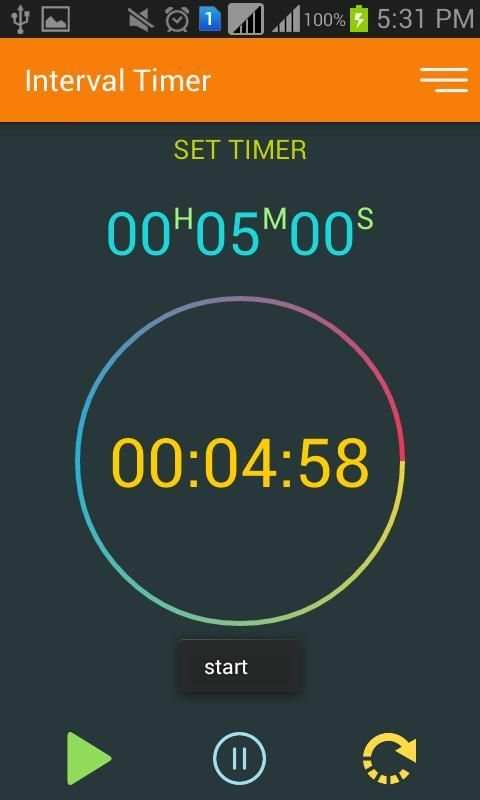 Interval Timer 5 تصوير الشاشة