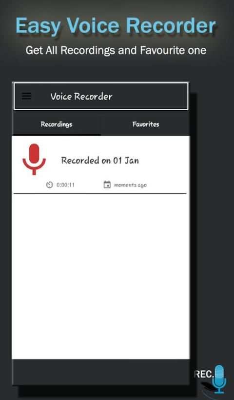 Easy Voice Recorder स्क्रीनशॉट 2