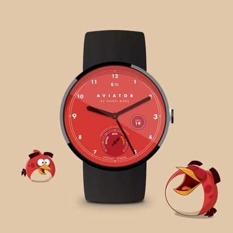 Angry Birds Aviator Watch Face स्क्रीनशॉट 3