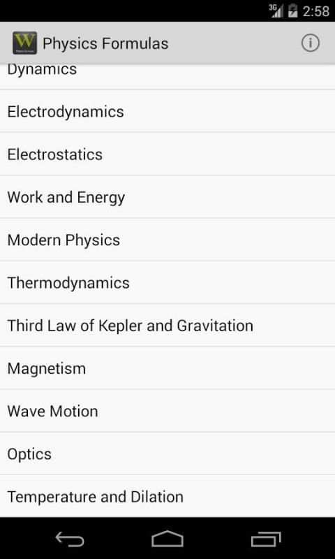 Physics Formulas स्क्रीनशॉट 7