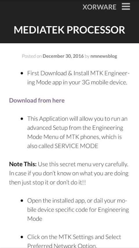 Run Jio 4G on 3G Using Xorware स्क्रीनशॉट 1