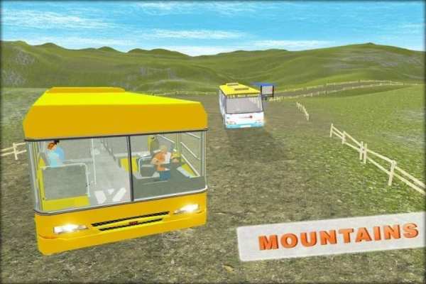 Tourist Bus Offroad Driving 3D screenshot 2