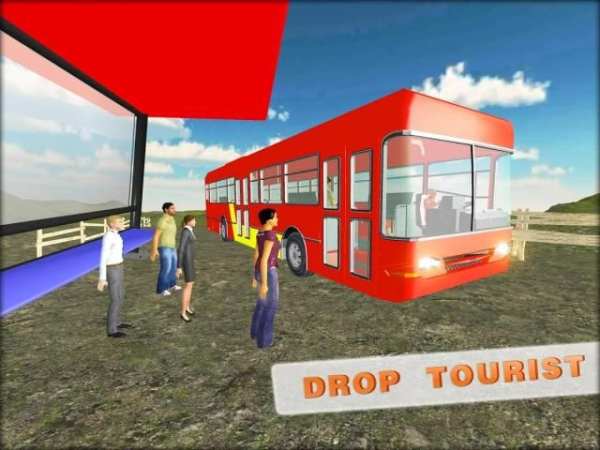 Tourist Bus Offroad Driving 3D screenshot 9