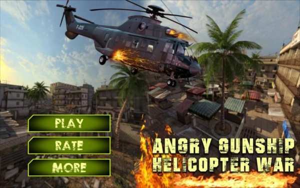 Angry Gunship Helicopter War स्क्रीनशॉट 3