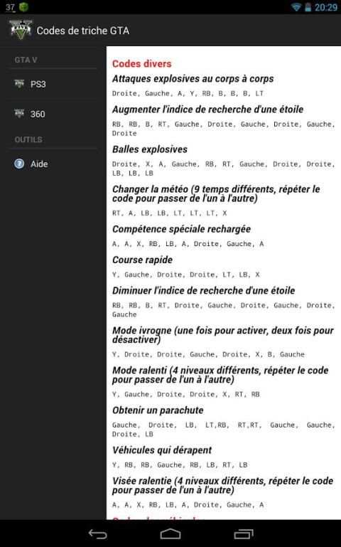 Codes de triche GTA स्क्रीनशॉट 4