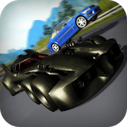 Racing on Batmobile 3D أيقونة