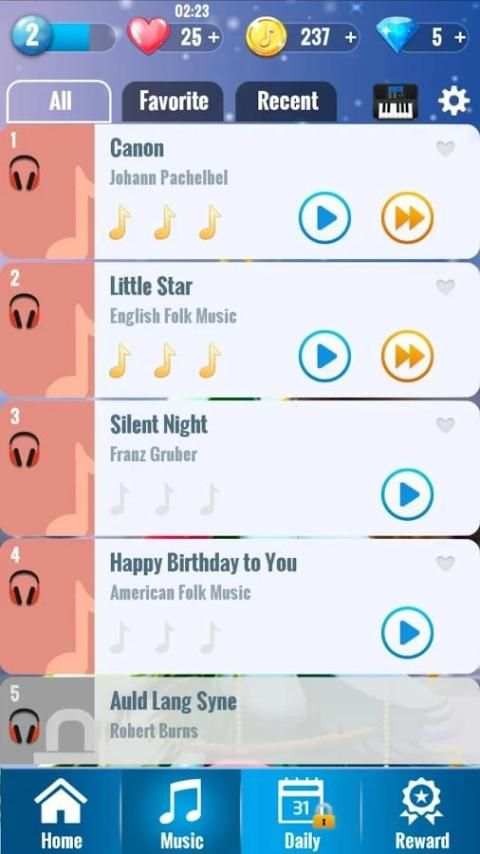 ubin musik: ubin Piano screenshot 2