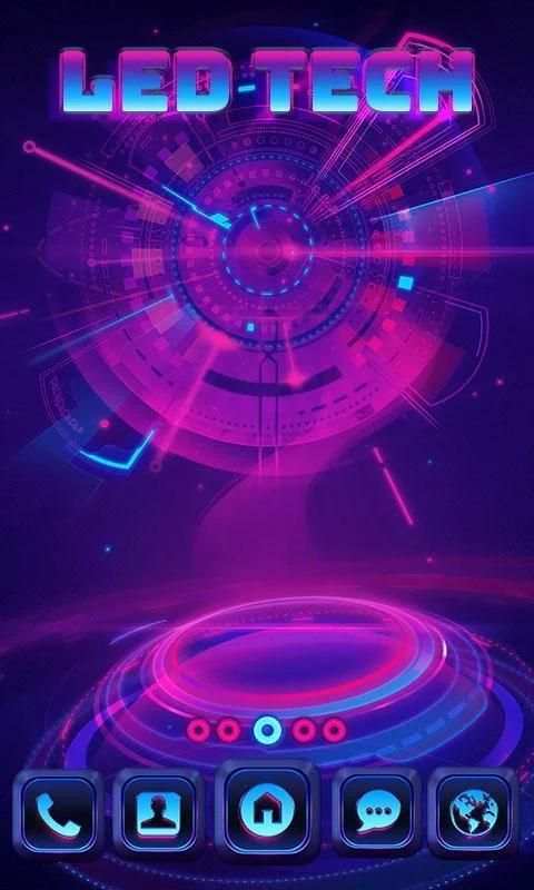 Led Tech GO Launcher 3 تصوير الشاشة