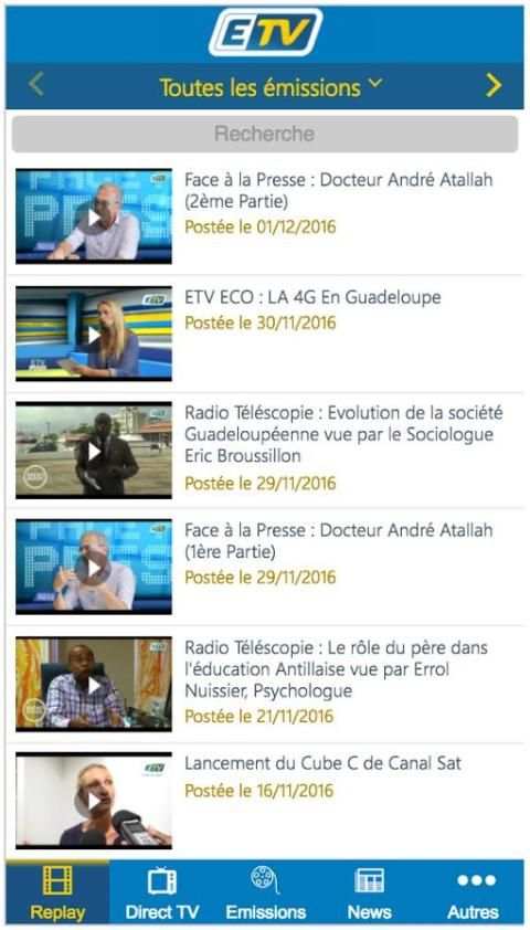 ETV EFM : télé et radio, info screenshot 5