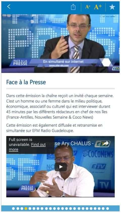 ETV EFM : télé et radio, info screenshot 2