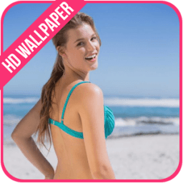 Beach Hot Girls HD Wallpaper أيقونة