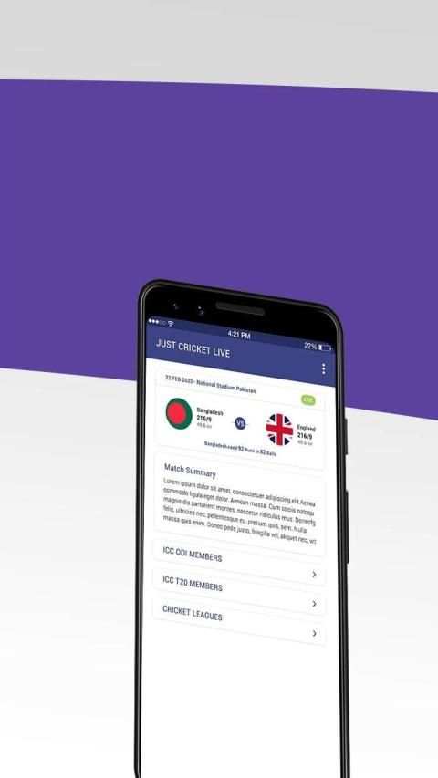 Live Cricket : Cricket Match Live Score screenshot 1