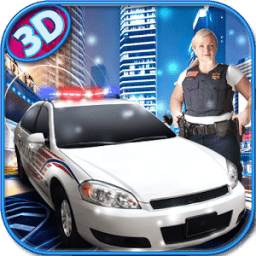 City Crime Police Car Race 3D icon