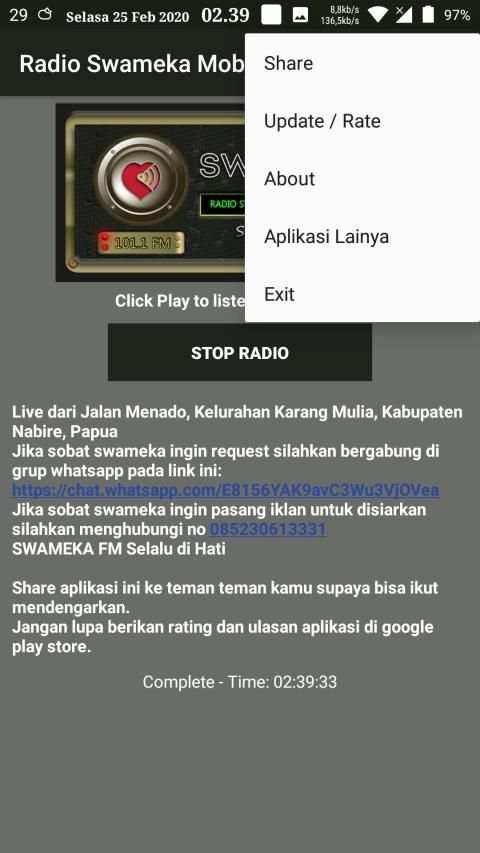 Radio Swameka Mobile screenshot 2