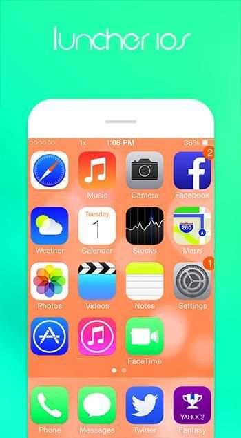Launcher for iPhone 7 скриншот 1