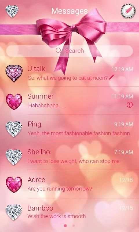 (FREE)GO SMS PRO VISIONS THEME स्क्रीनशॉट 3