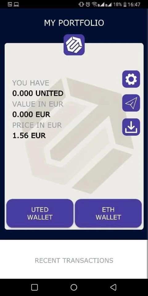 United (UTED) Wallet स्क्रीनशॉट 4