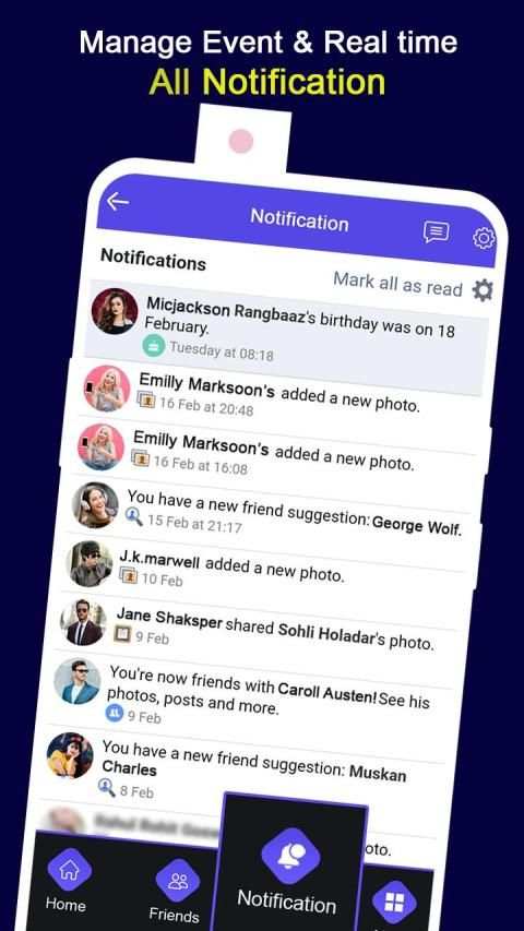 Swipe Faster for Facebook & Messenger 2020 स्क्रीनशॉट 4