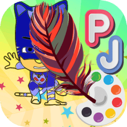 ikon PJ HERO MASKS coloring book