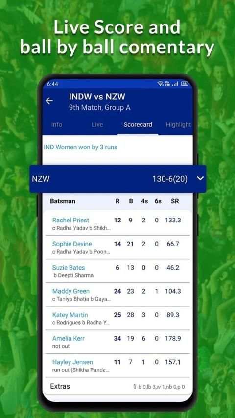Cricket Live Line : IPL Live Score स्क्रीनशॉट 3