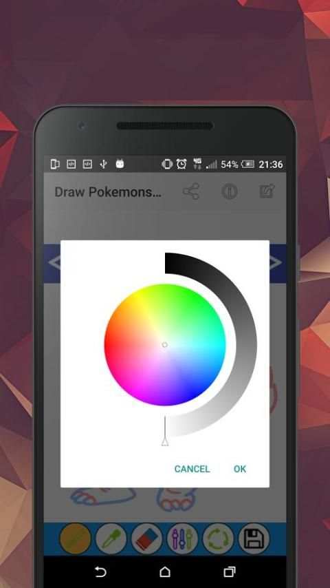 Draw Pokemons : Coloring Game screenshot 1