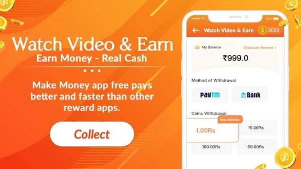 Watch video & Earn Money-RojDhan स्क्रीनशॉट 1