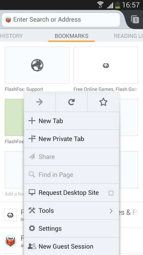 FlashFox - Flash Browser 3 تصوير الشاشة