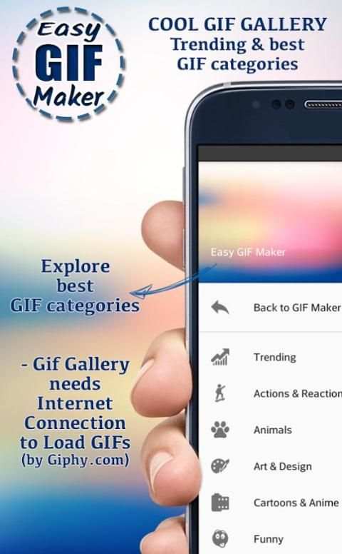 Easy GIF Maker + GIF Gallery! скриншот 1