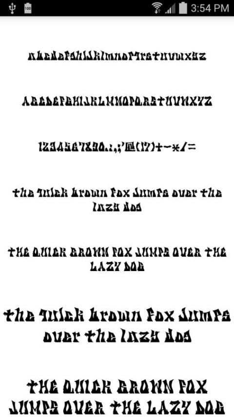 Fonts for FlipFont Tattoo 8 تصوير الشاشة