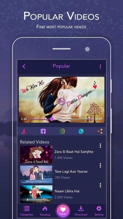 Video Status Songs - 30 Second Video Status 2019 स्क्रीनशॉट 4
