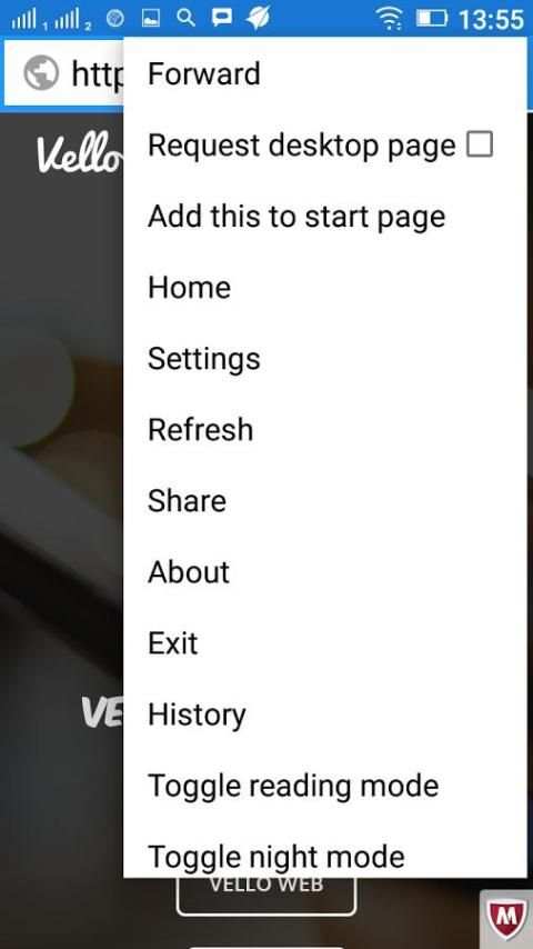 Firemob Browser स्क्रीनशॉट 1