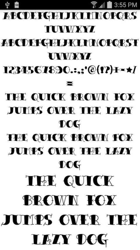 Fonts for FlipFont Tattoo 3 تصوير الشاشة